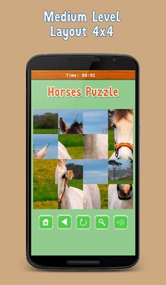Sliding Tile Puzzle: Horses - Screenshot 4