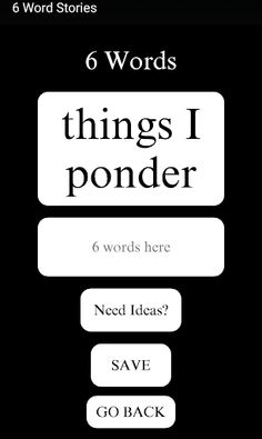 6 Word Stories - Screenshot 3