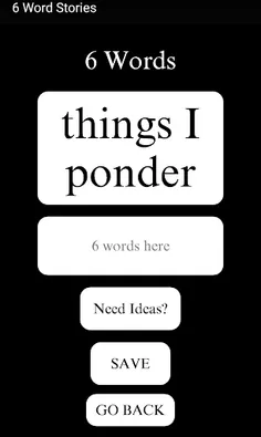 6 Word Stories - Screenshot 3