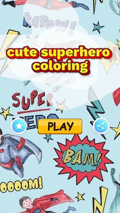 little superhero coloring - Screenshot 1