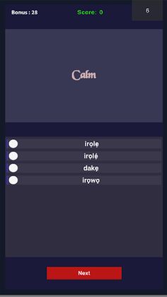 Yoruba-English Quiz - Screenshot 4