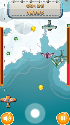 하늘 싸움꾼 - 캐주얼 비행 슈팅 게임 - Screenshot 1