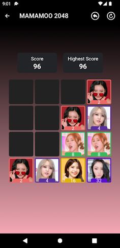 MAMAMOO 2048 Game - Screenshot 4