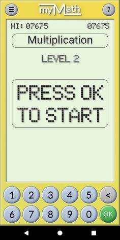 MyMath - Multiplication tables - Screenshot 1