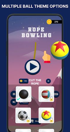 Bowling Rope Cut - Puzzle Game - Screenshot 3