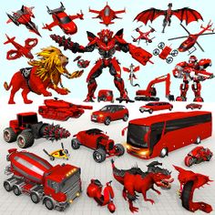 Lion Robot Car Game:Robot Game - Screenshot 1