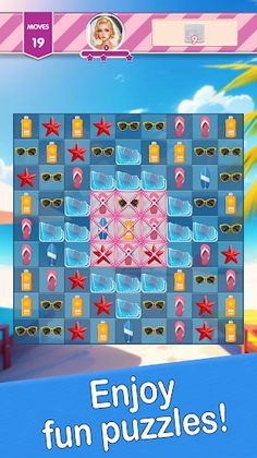 Bikini Beach Journey - Match 3 - Screenshot 4