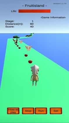 Fruit Island Running - Screenshot 1