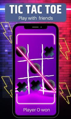 Tic Tac Toe XO Glow Tok Game - Screenshot 3