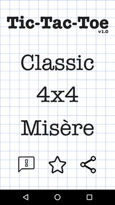 TicTacToe - and its various va - Screenshot 1