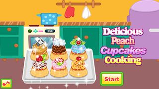 Peach Cupcakes Cooking - Screenshot 1