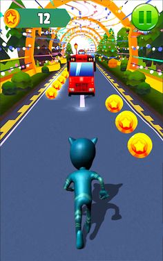 Subway Pj Heroes Run Moonlight - Screenshot 2