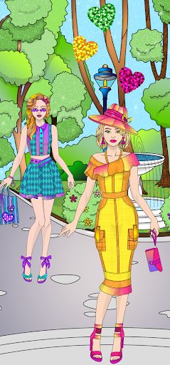 College Girl Coloring Dress Up - Screenshot 3