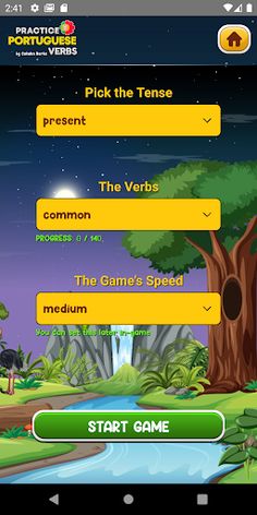 Learn Portuguese Verbs Game + - Screenshot 4