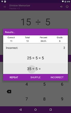 Division Memorizer - Screenshot 4