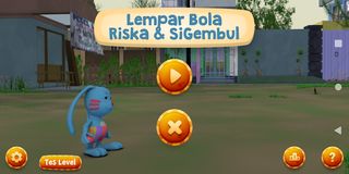 Lempar Bola Riska dan Gembul - Screenshot 1