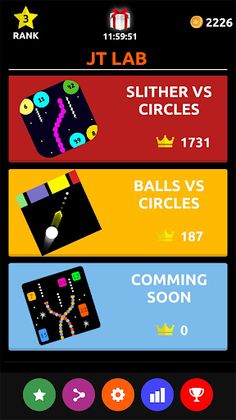 Slither vs Circles: All in One - Screenshot 1