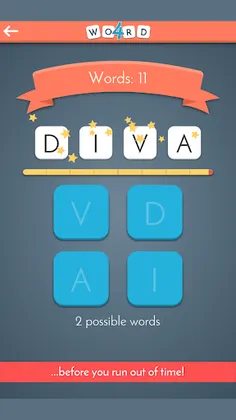 4 Letters - Find & Make Words! - Screenshot 2