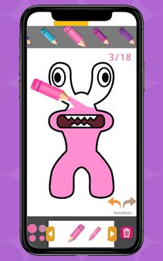 Rainbow Monster Coloring ASMR - Screenshot 4