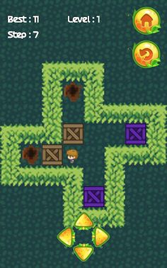 Push Box Garden Puzzle Game - Screenshot 4