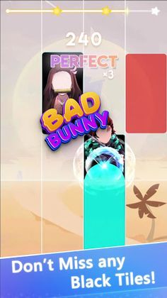 BAD BUNNY Piano Tiles - Screenshot 4