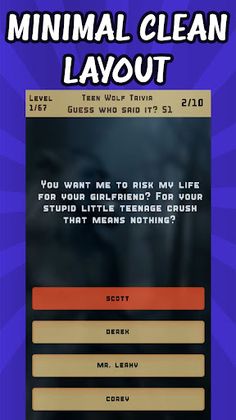 Teen Wolf Trivia Quiz - Screenshot 2