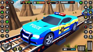 Police GT Car Stunts: Car Race - Screenshot 2
