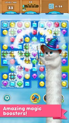 Cute Cats: Classic Match 3 - Screenshot 1