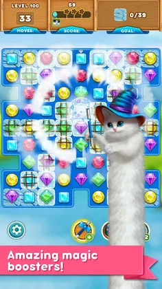 Cute Cats: Classic Match 3 - Screenshot 1