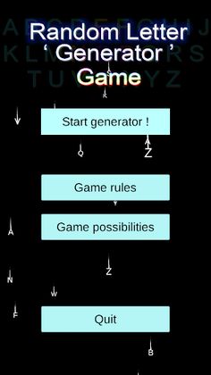 Random Letter Generator Game - Screenshot 1