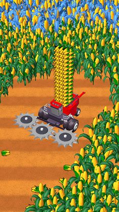 Happy Harvester: Mowing Games - Screenshot 1