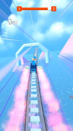 Roller Coaster Race - Screenshot 2