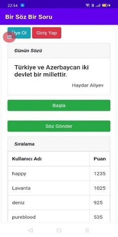 Bir Söz Bir Soru - Screenshot 1