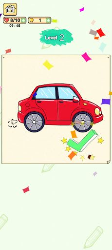 Puzzle Draw - Draw one part - Screenshot 2