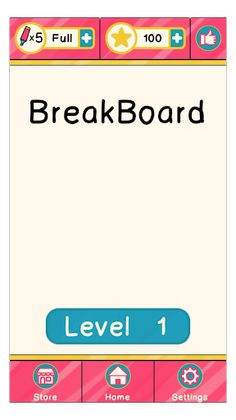 BreakBoard : Brick Breaker - Screenshot 1