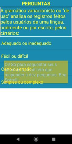 Quiz Livro Aberto - Screenshot 2