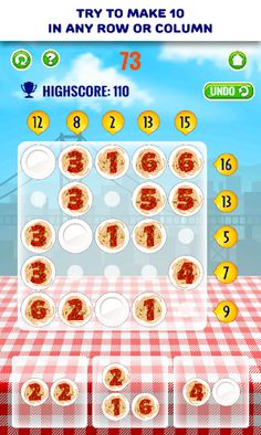 Number puzzle game - Food *Gol - Screenshot 3