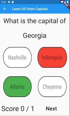 Learn US State Capitals - Screenshot 3