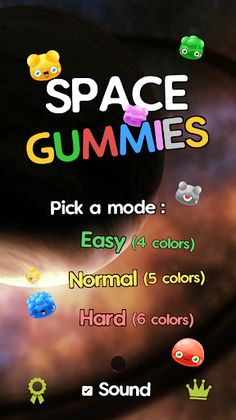 Space Gummies - Match 5 + Swap - Screenshot 1