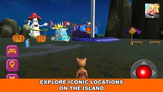 Halloween Cat Theme Park 3D - Screenshot 2