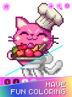 Kawaii Pixel Coloring Book - Screenshot 2