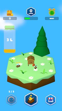 Honey craft-Idle bee farm 3D - Screenshot 1