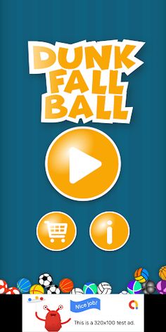 Dunk Fall Ball - Screenshot 1