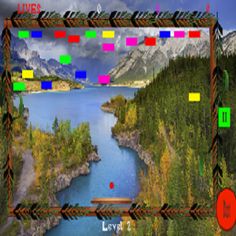 Ball shot into bricks - Screenshot 1