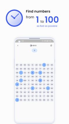 1 to 100 Train Mind and Sight - Screenshot 1