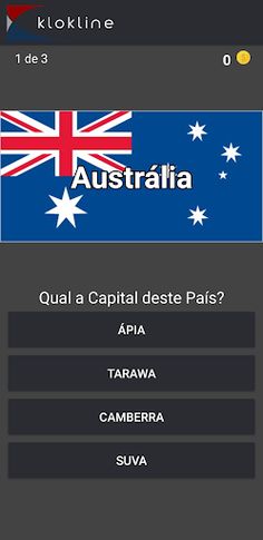 14 Capitais da Oceania Desafio - Screenshot 2