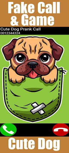 Fake Call Cute Dog Game - Screenshot 3