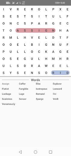 Wordsearch - Screenshot 1