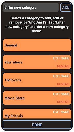 Who Am I ? Name Guessing Game - Screenshot 3