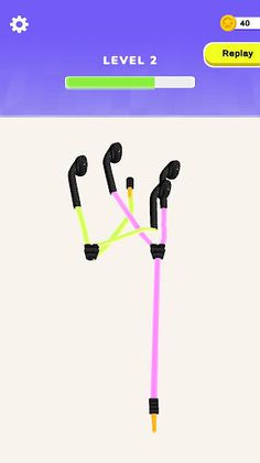 Messy Earphones 3D - Screenshot 2